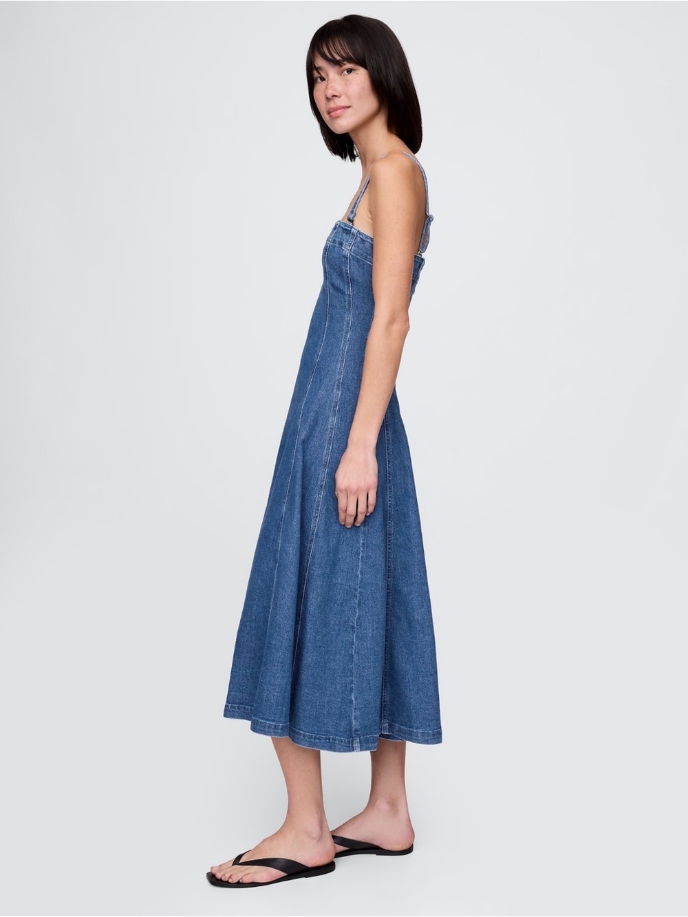 GAP Denim Midi Dress - Picture 3 of 5